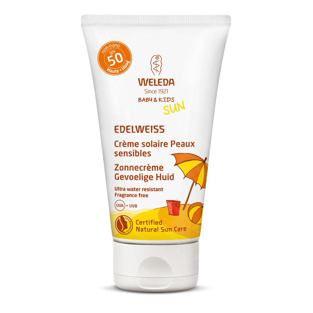 Weleda Edelweiss Zonnecrème Gevoelige Huid SPF50+ 50ml