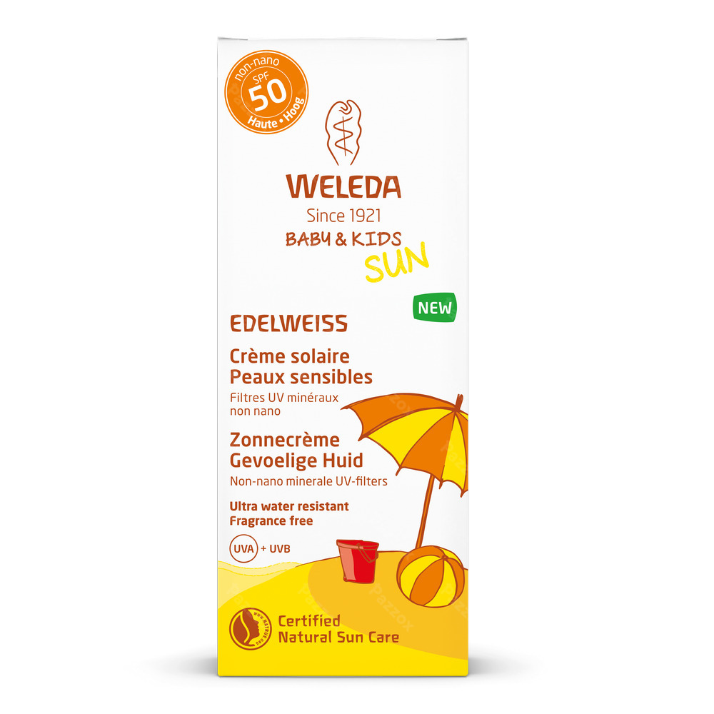 Weleda Edelweiss Zonnecrème Gevoelige Huid SPF50+ 50ml