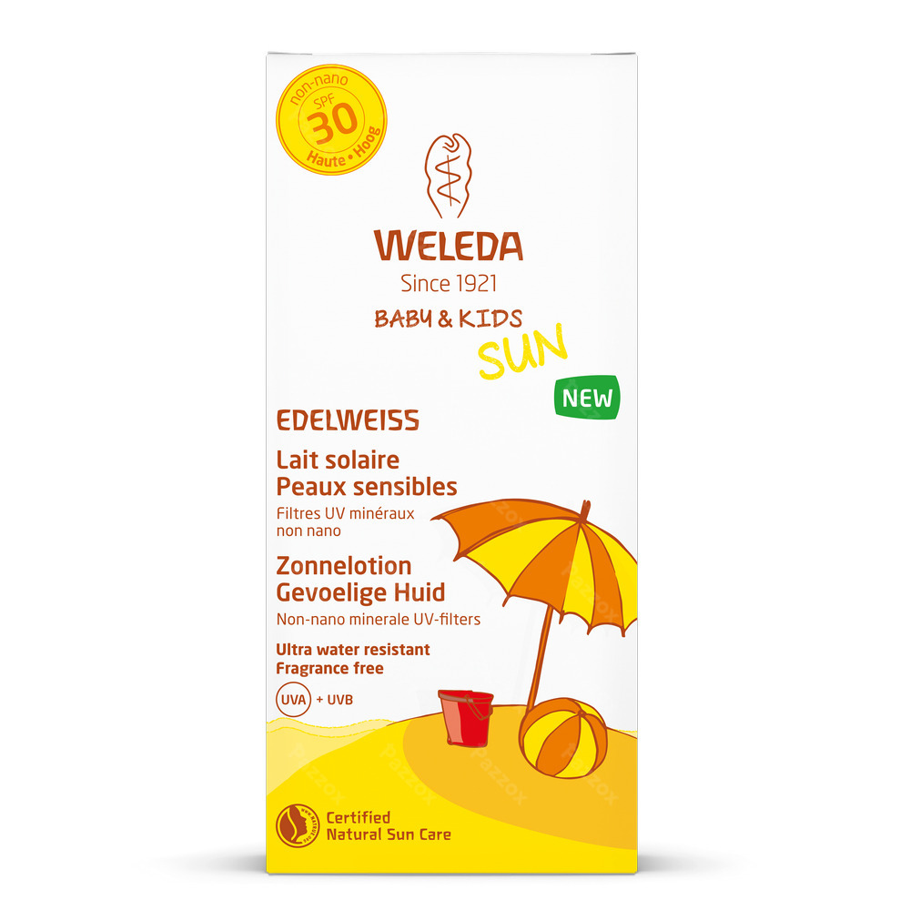 Weleda Edelweiss Lait Solaire Peau Sensible SPF30 150ml