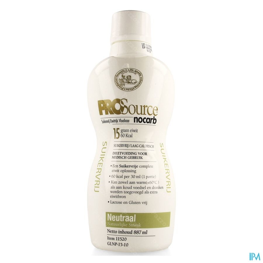 Prosource Nocarb Neutre 15g Protein/30ml Fl 887ml