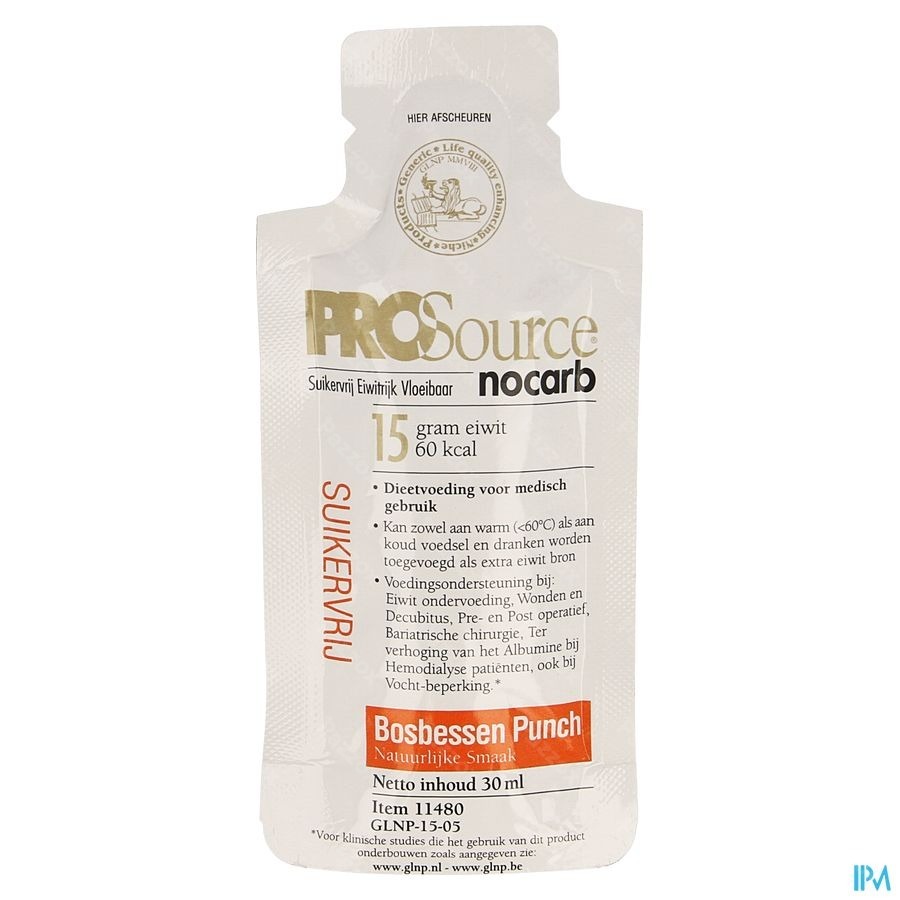 Prosource Nocarb Myrtille 15g Protein Sach 1x30ml