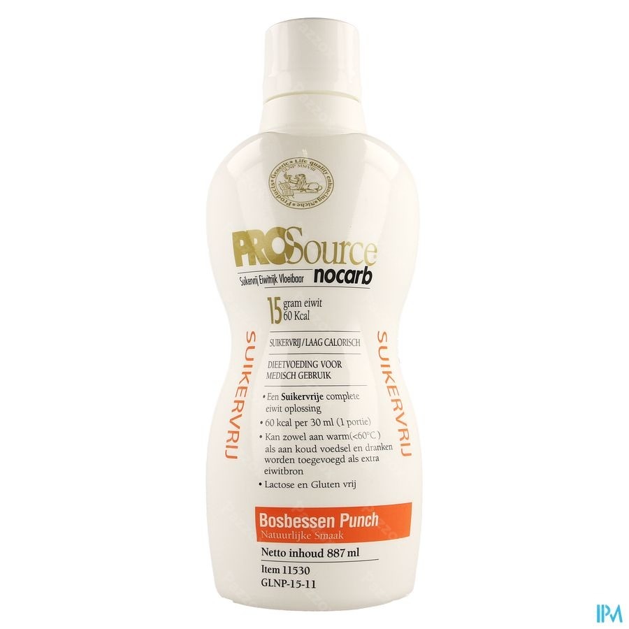 Prosource Nocarb Myrtille 15g Prot./30ml Fl 887ml