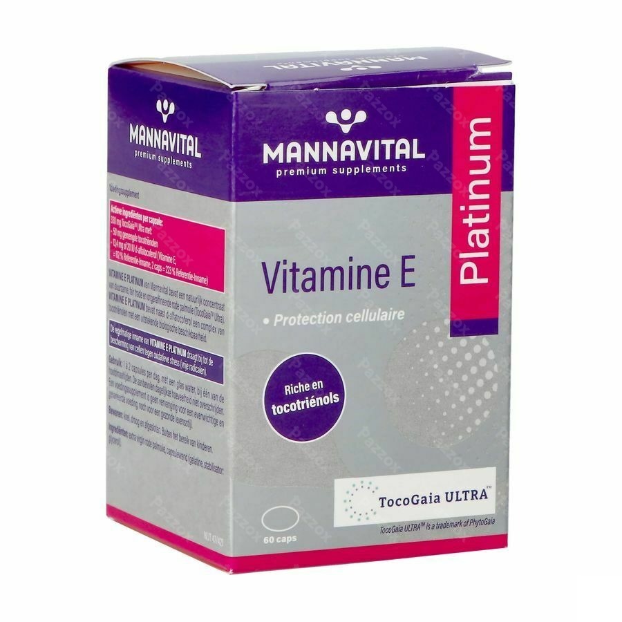 Mannavital Vitamine E 60 Capsules