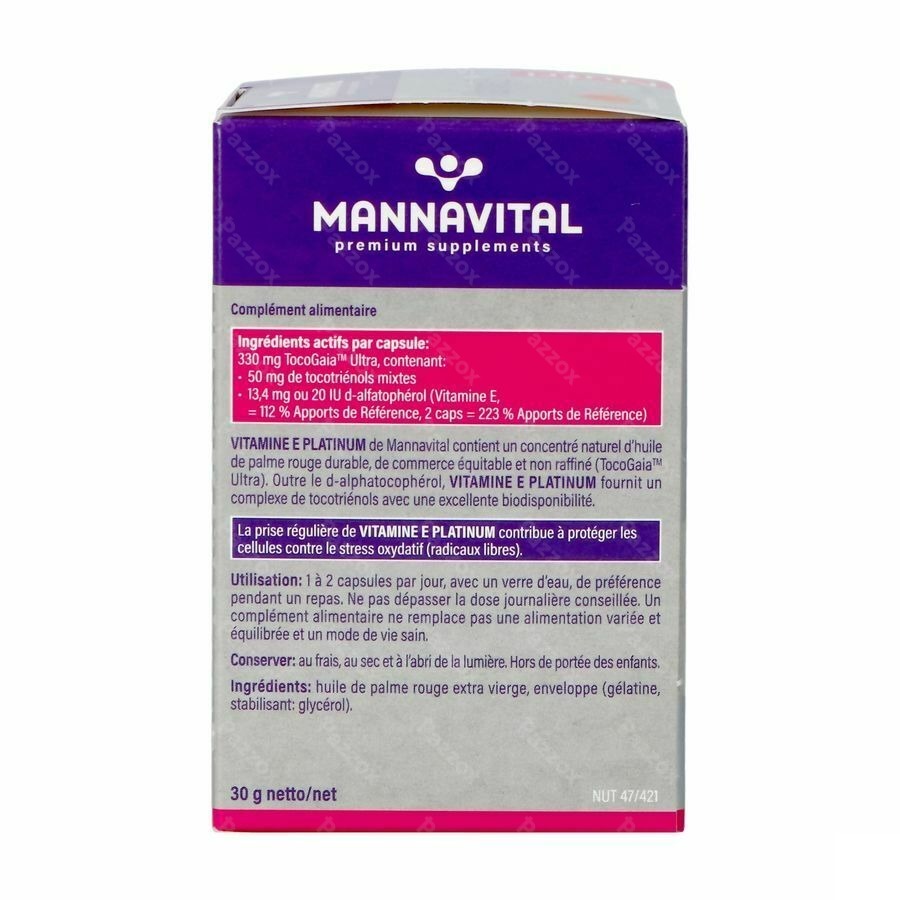 Mannavital Vitamine E 60 Capsules