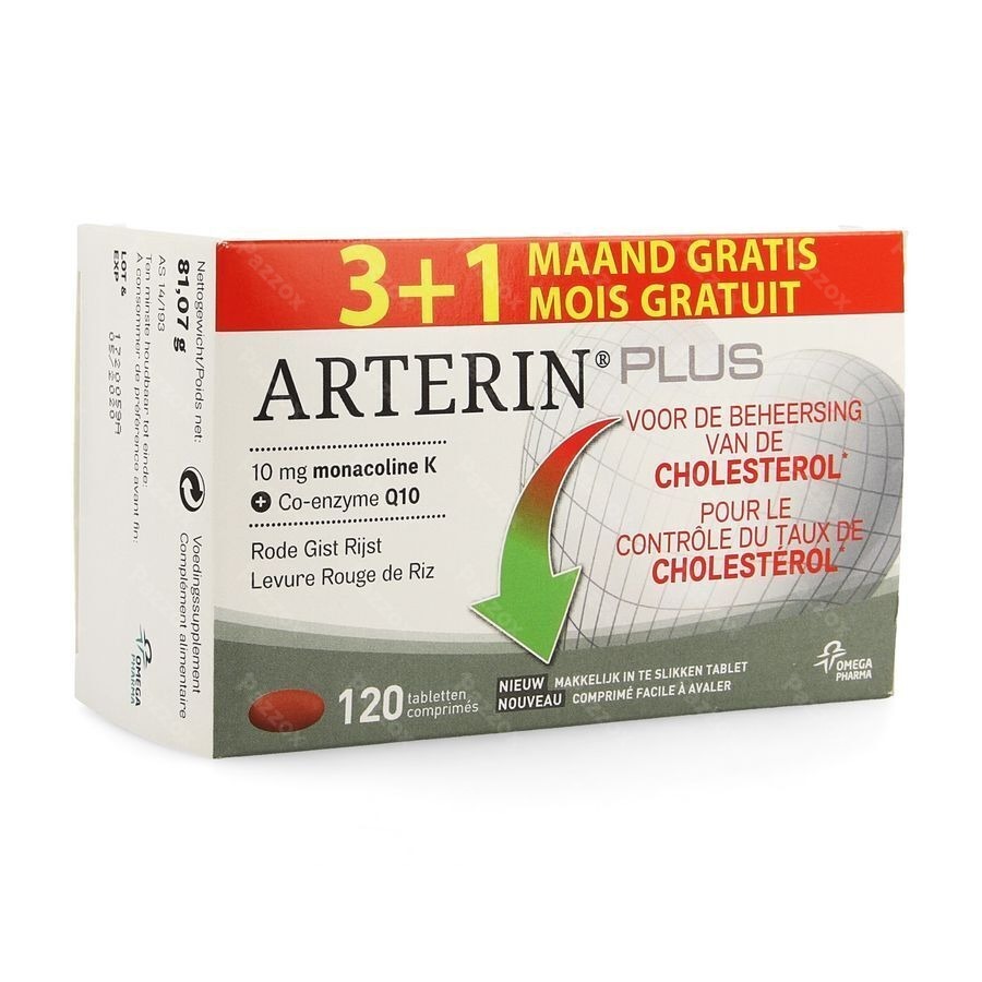 Omegapharma Arterin Plus Voedingssupplement Cholesterol 90 Capsules + 30 Promo