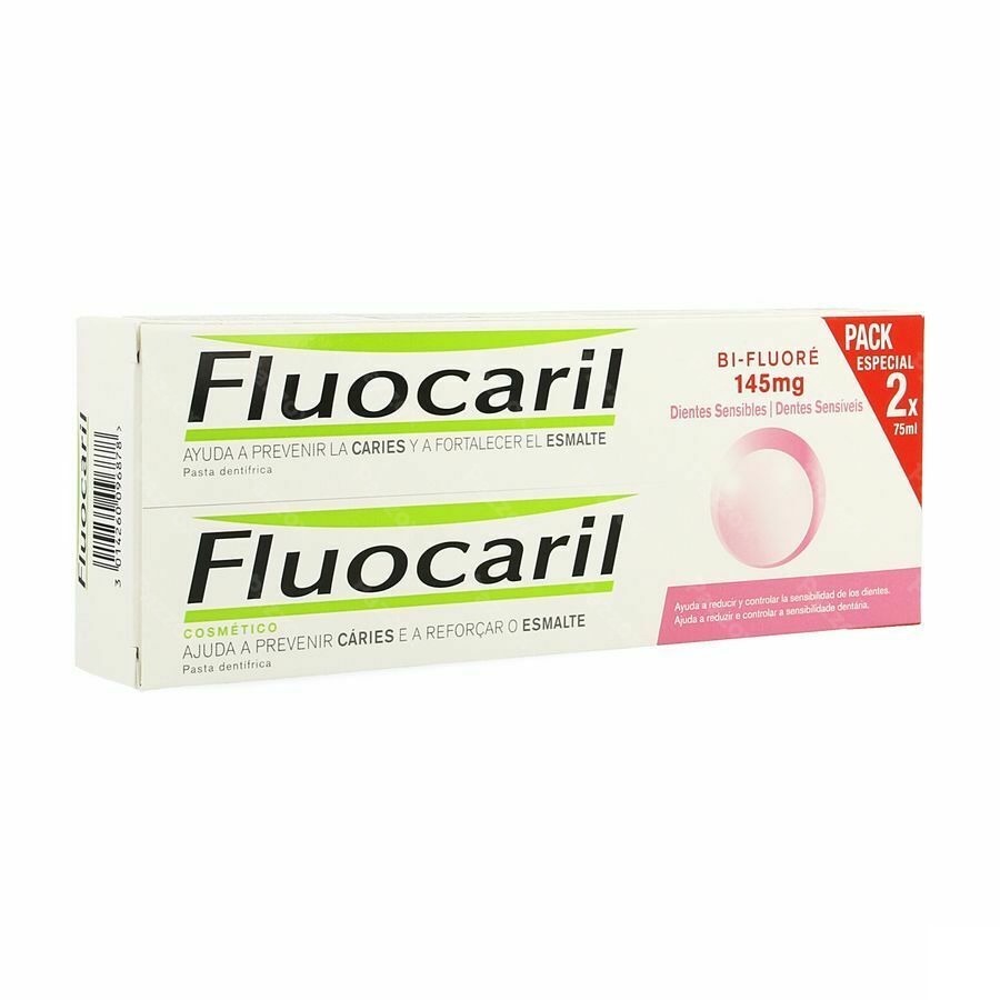 Fluocaril Bi-fluore 145 Dents Sensibles Duo 2x75ml