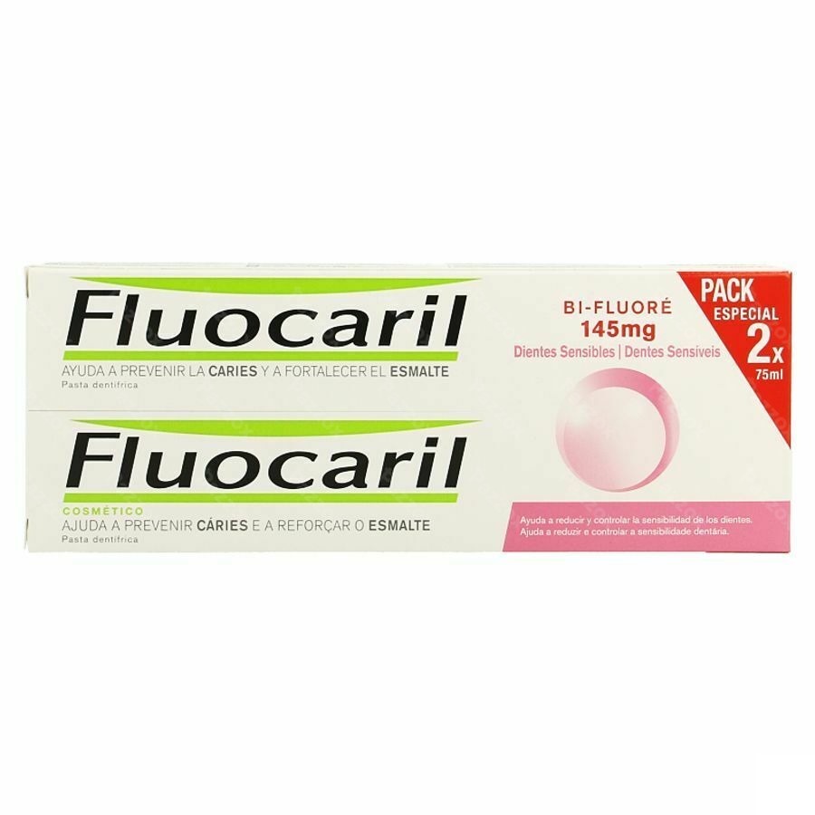 Fluocaril Bi-fluore 145 Dents Sensibles Duo 2x75ml