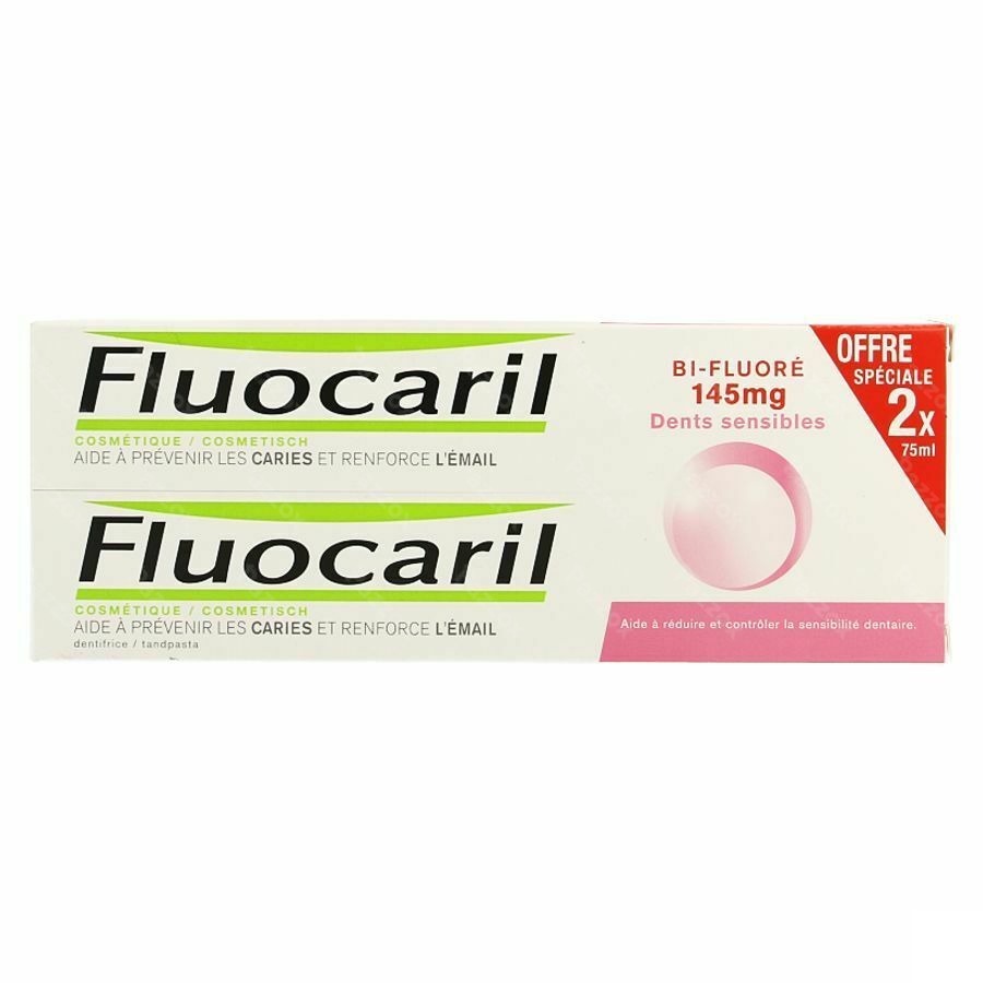 Fluocaril Bi-fluore 145 Dents Sensibles Duo 2x75ml