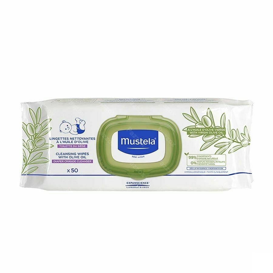 Mustela Bb Lingettes Nettoy. Change Huile Olive 50