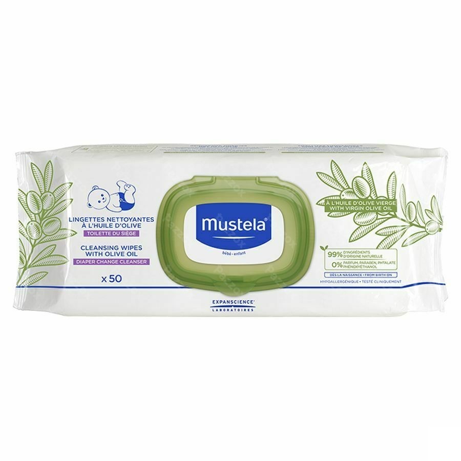 Mustela Bb Lingettes Nettoy. Change Huile Olive 50
