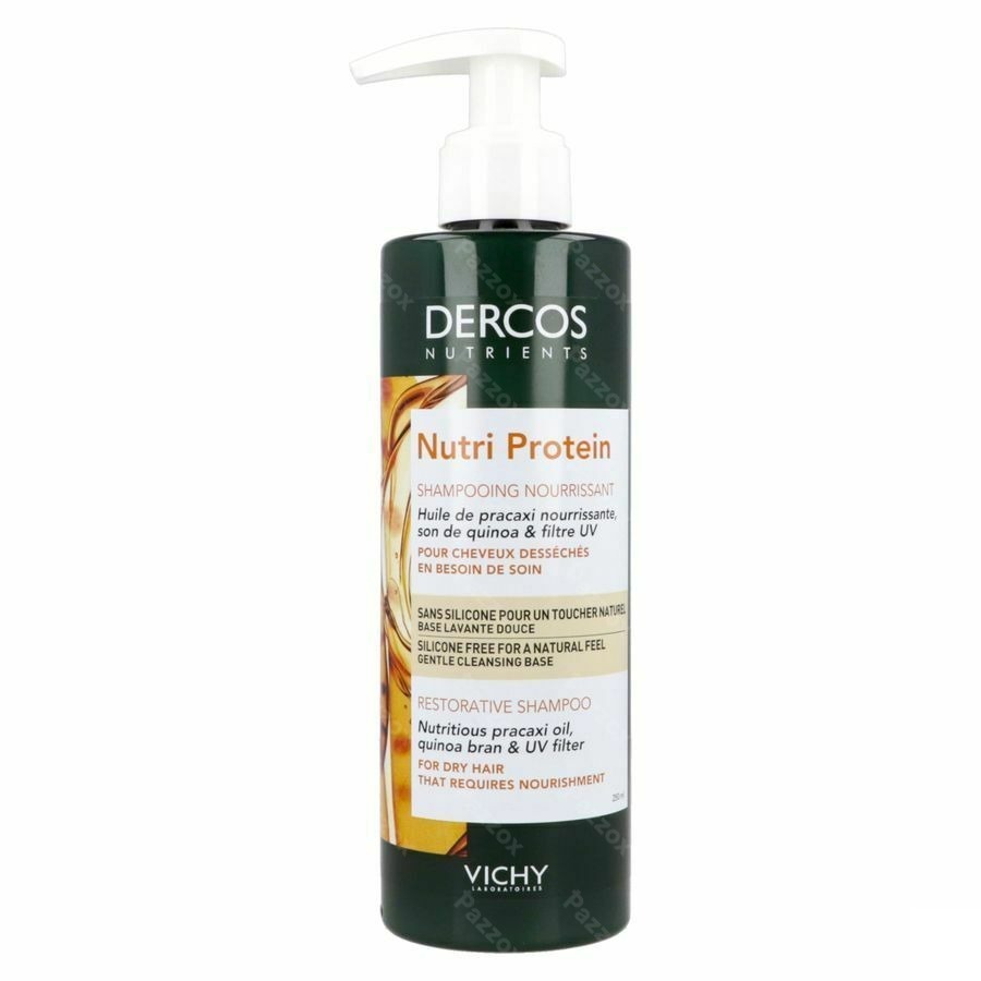 Vichy Dercos Nutrients Herstellende Shampoo Droog Haar Zonder Siliconen 250ml