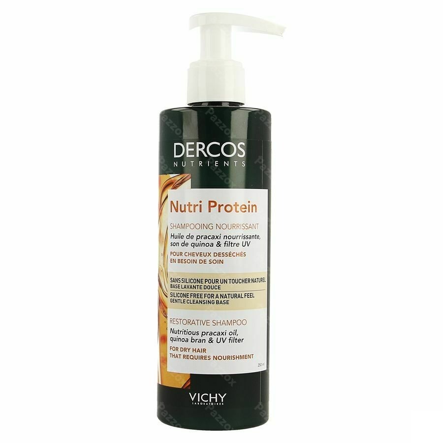Vichy Dercos Nutrients Herstellende Shampoo Droog Haar Zonder Siliconen 250ml