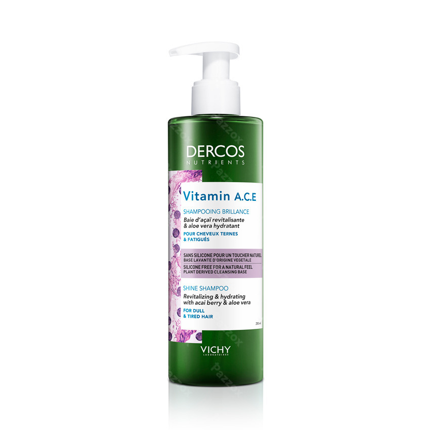 Vichy Dercos Nutrients Revitaliserende Glansshampoo Vitamine ACE 250ml