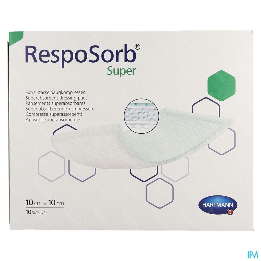 Resposorb Super 10x10cm 10 P/s