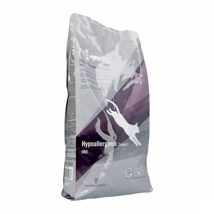 Trovet Ird Hypoallergenic Chat Insect 3kg Vmd