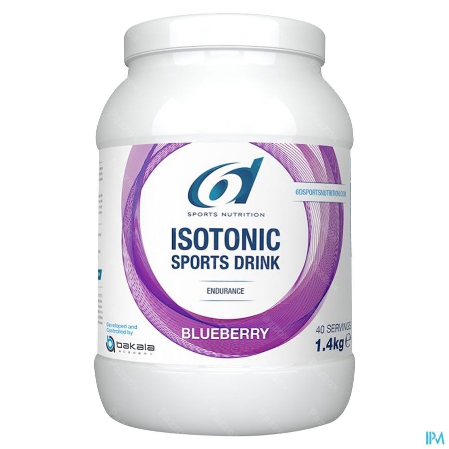 6d Sports Nutrition Isotonic Sports Drink Blueberry 1.4kg