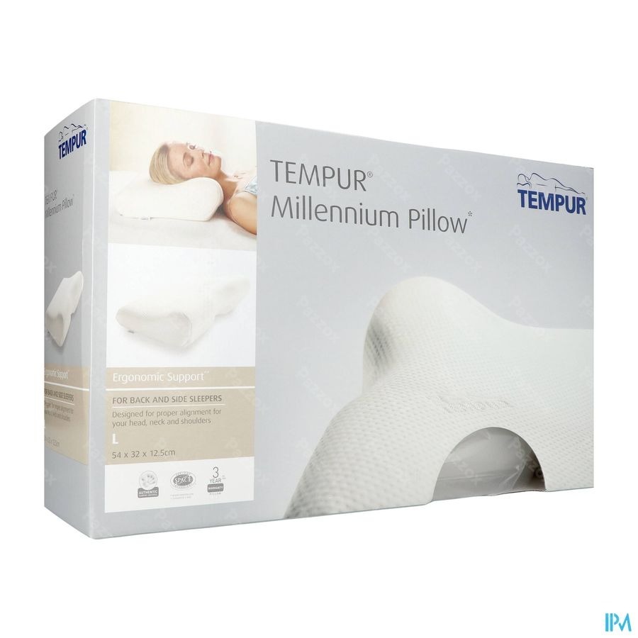 Tempur Millennium Oreiller l 54x32x12,5/7cm