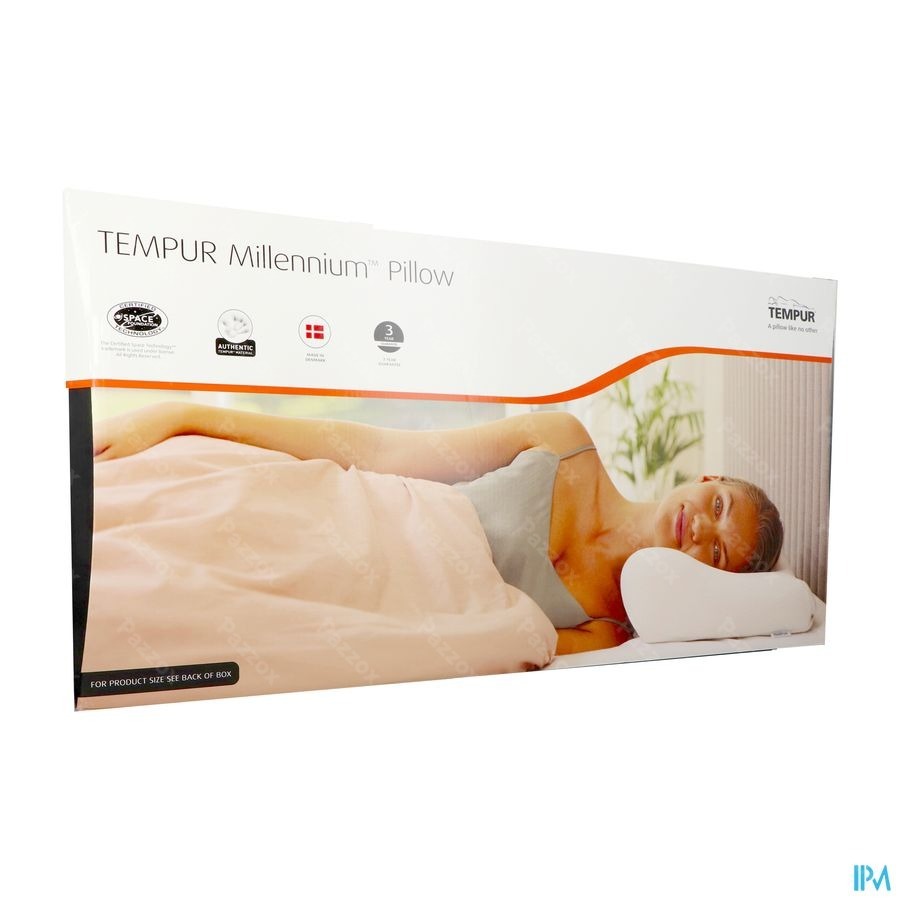 Tempur Millennium Oreiller Queen Xl 64x32x14/8cm