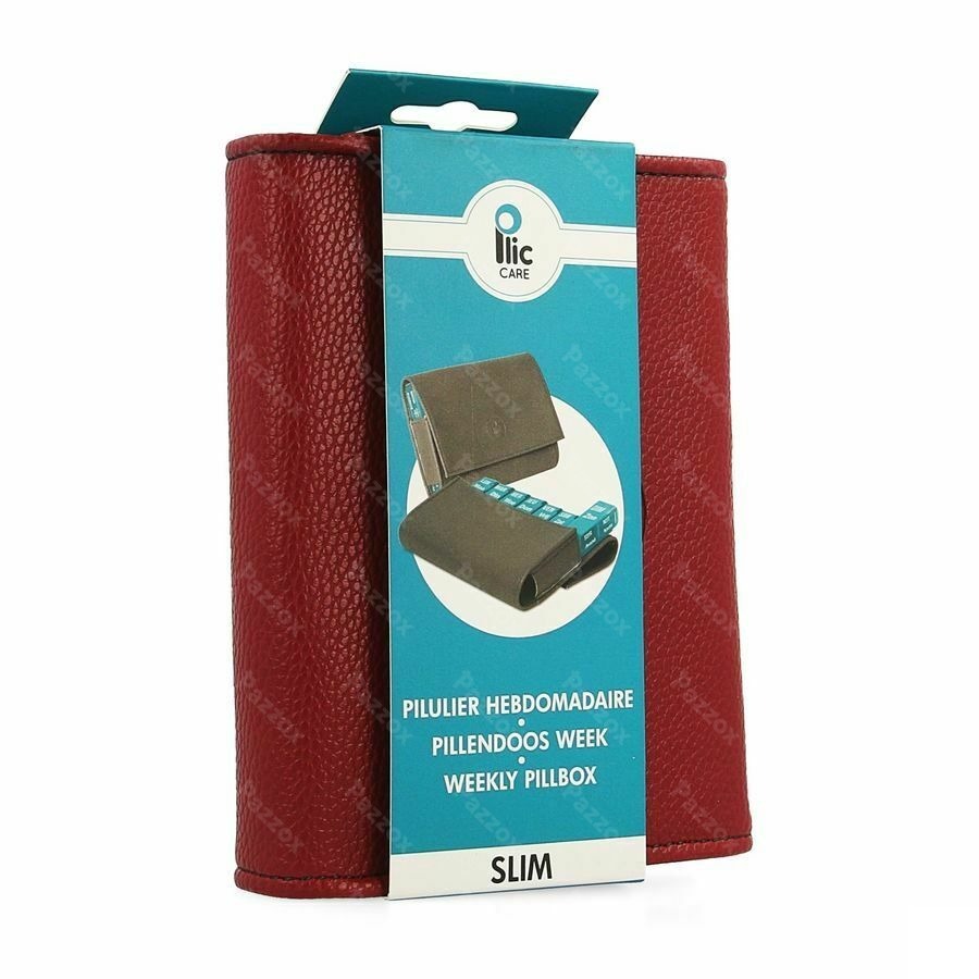 Plic Care Pillendoos Slim Bordeau