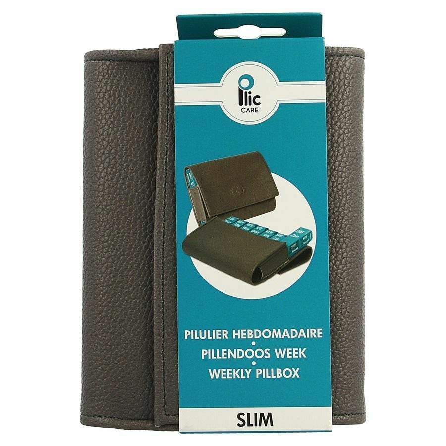 Plic Care Pillendoos Slim Grijs
