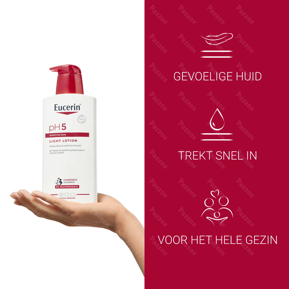 Eucerin pH5 Light Lotion Normale tot Droge Huid Pompfles 400ml