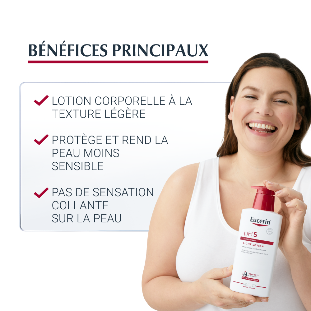 Eucerin pH5 Lotion Légèré Peau Normale à Sèche et Sensible 400ml