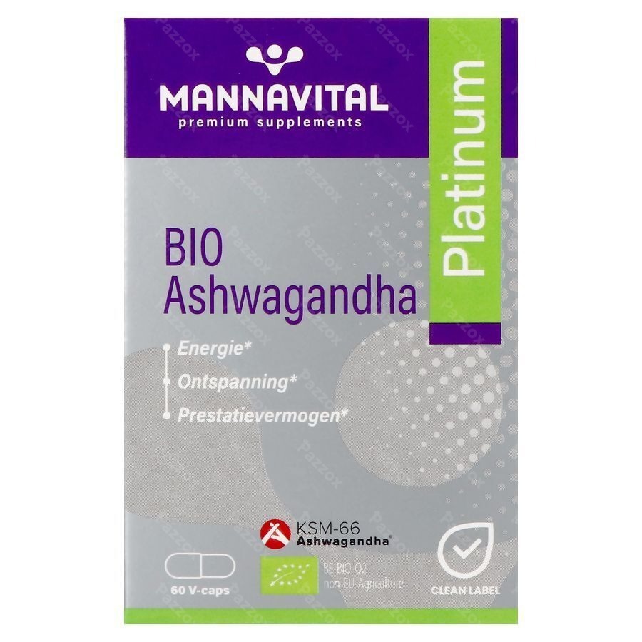 Mannavital Ashwagandha V-caps 60