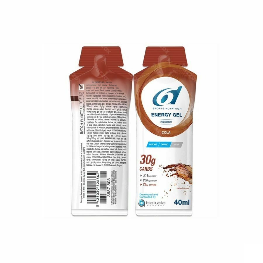 6d Sixd Energy Gel Cola 12x40g