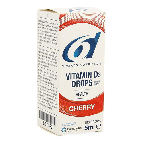6d Sports Nutrition Vitamin D3 Drops Cherry 5ml