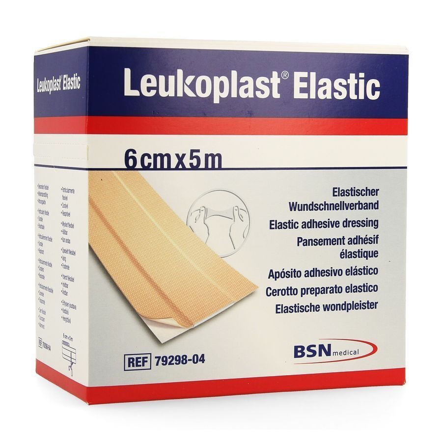 Leukoplast Elastic 5mx6cm 1