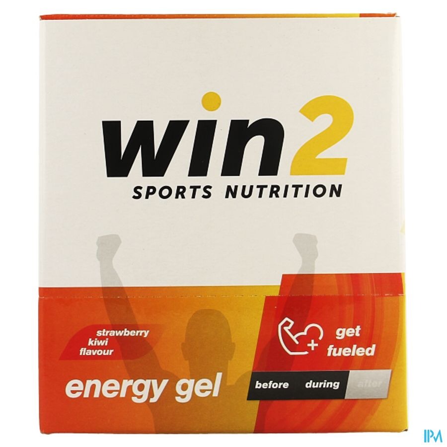 Win2 Energy Gel Aardbei Kiwi 18x40g
