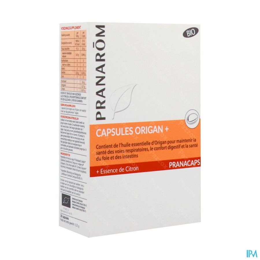 Pranarôm Pranacaps Oregano + 30 Capsules