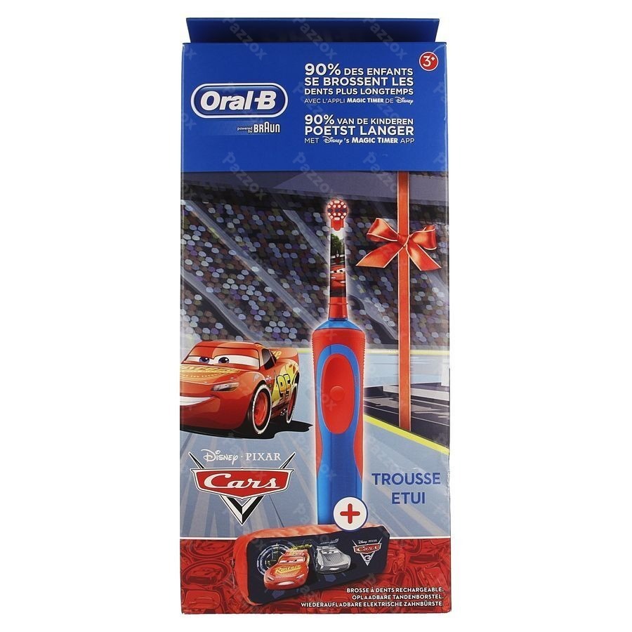 Oral B Brosse Vitality Kids Cars + Case