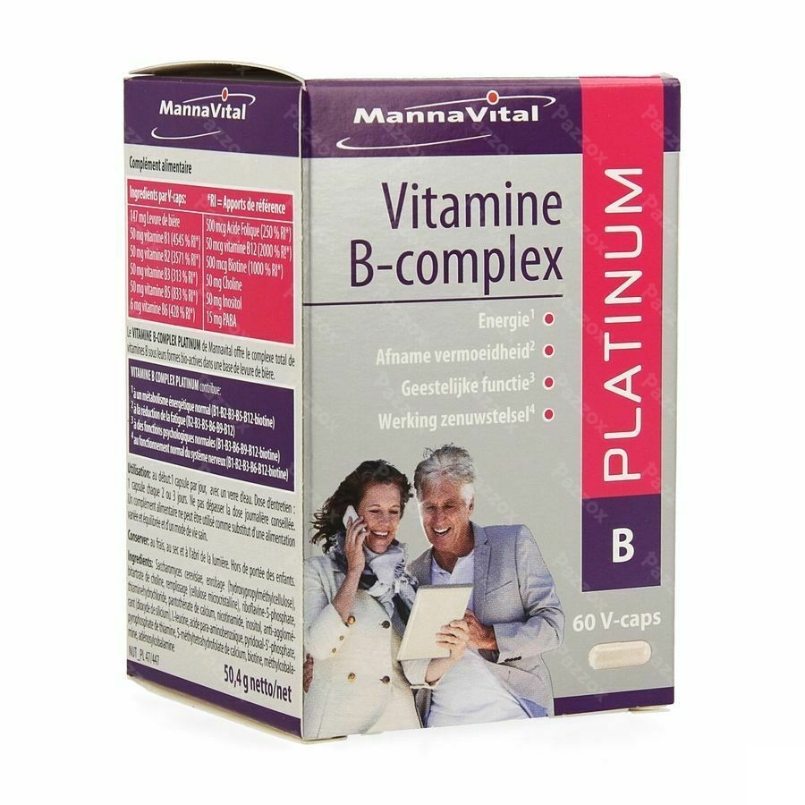 Mannavita Vitamine B Complex V-caps 60