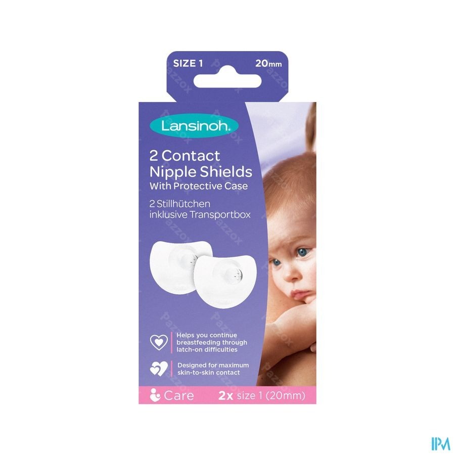 Lansinoh Tepelhoedje 20mm  2 Stuks + Beschermdoos