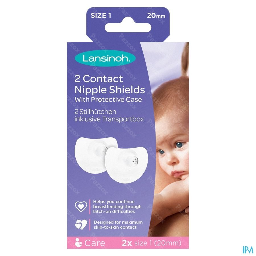 Lansinoh Tepelhoedje 20mm  2 Stuks + Beschermdoos