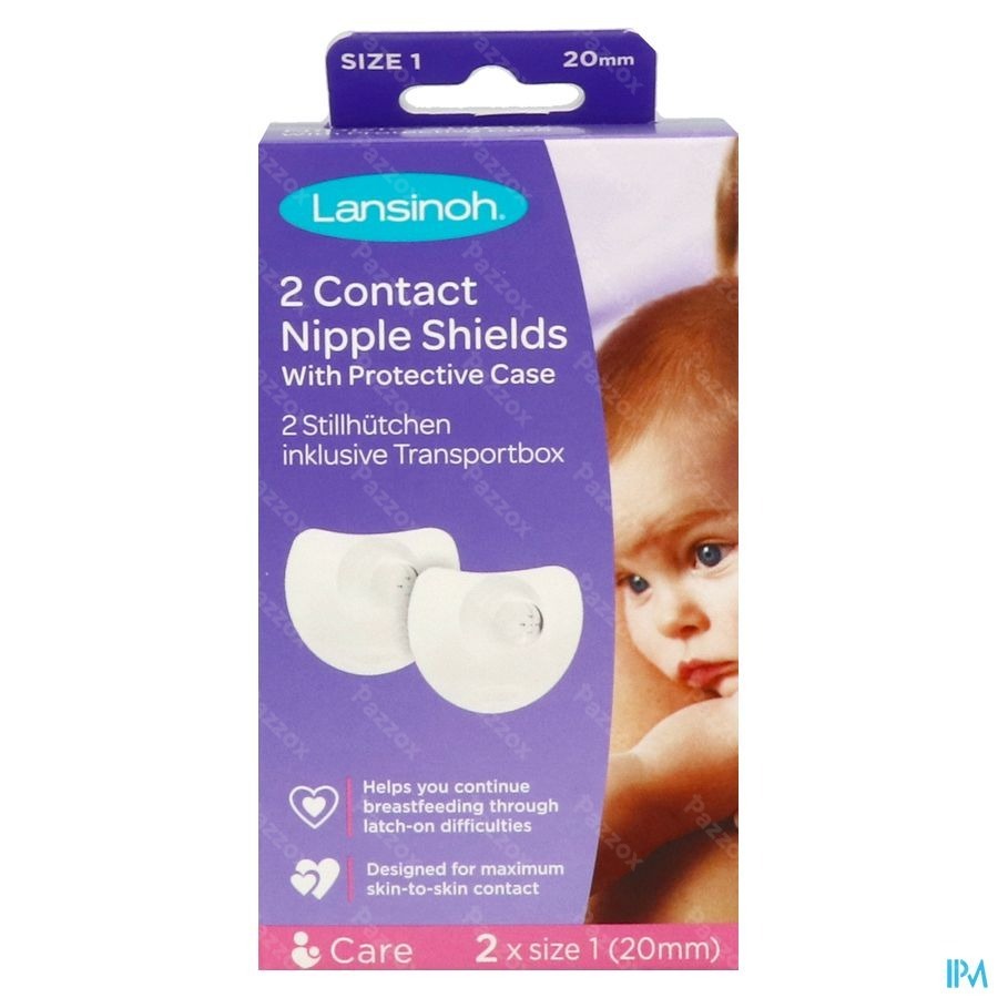 Lansinoh Tepelhoedje 20mm  2 Stuks + Beschermdoos