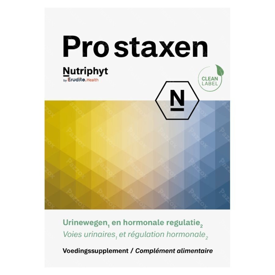 Pro Staxen Nutriphyt Voedingssupplement Urinewegen En Hormonale Regulatie 30 Capsules