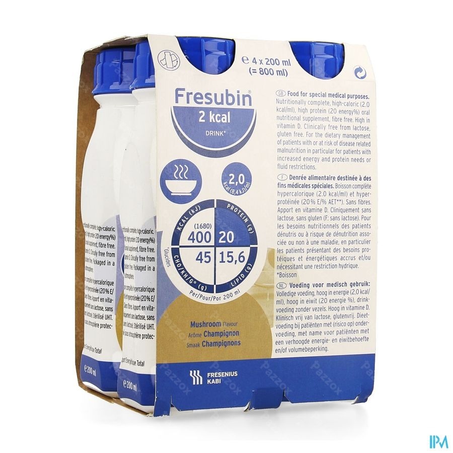 Fresubin 2 Kcal Drink Salé/hartig 200ml Champignons/champignon