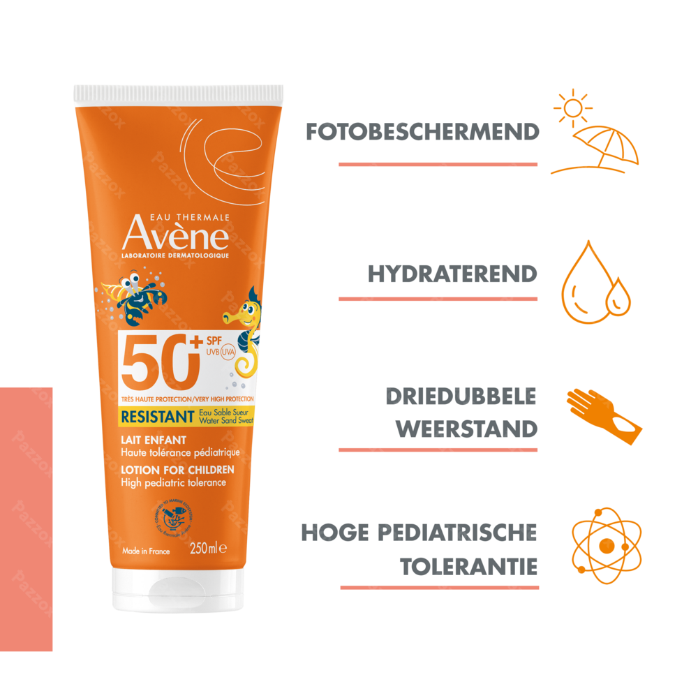 Avène Zonnemelk Kinderen SPF50+ 250ml