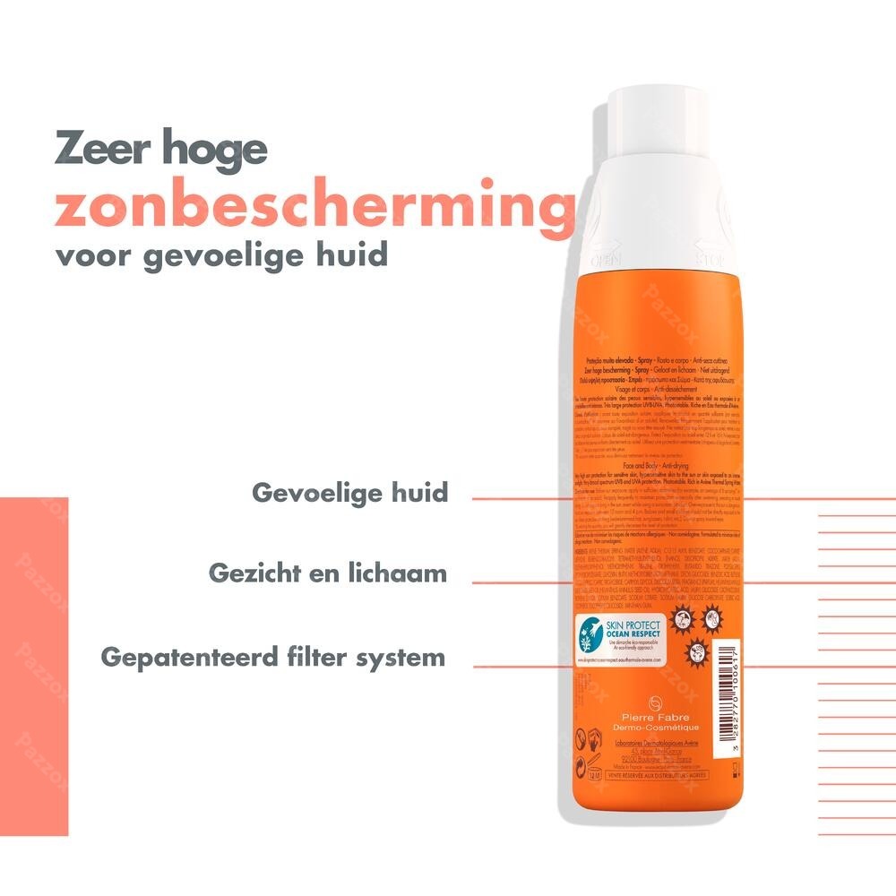 Avène Zonnespray SPF50+ 200ml