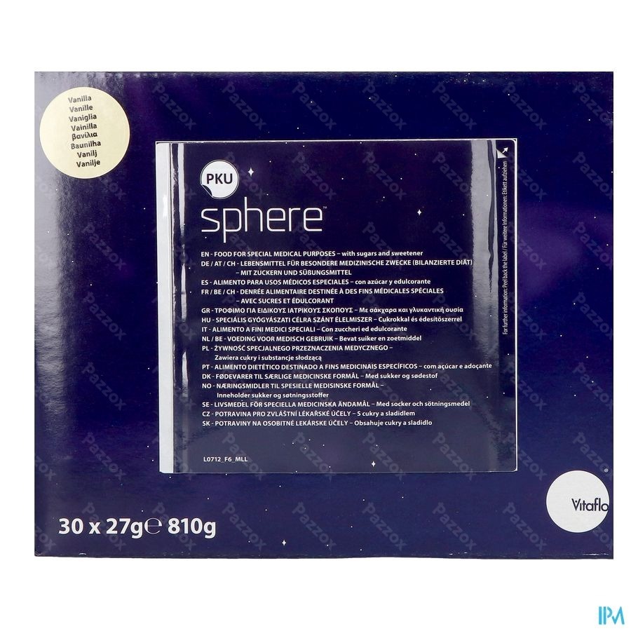 Pku Sphere 15 Vanille 30 X 27g