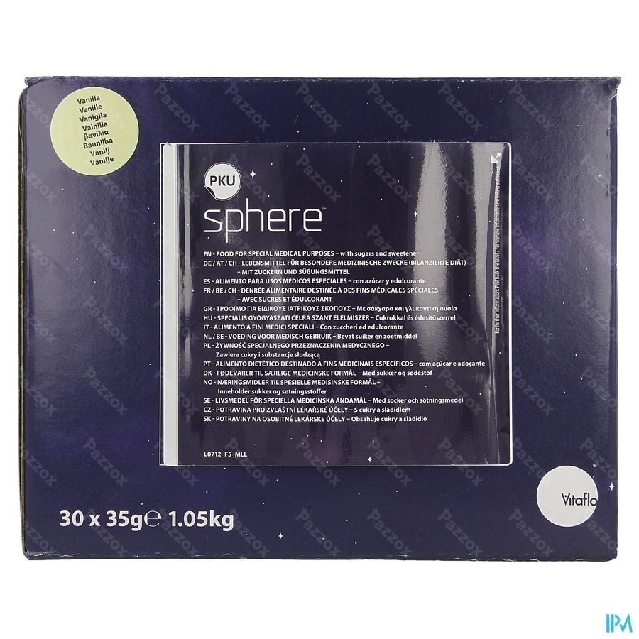 Pku Sphere 20 Vanille 30 X 35g