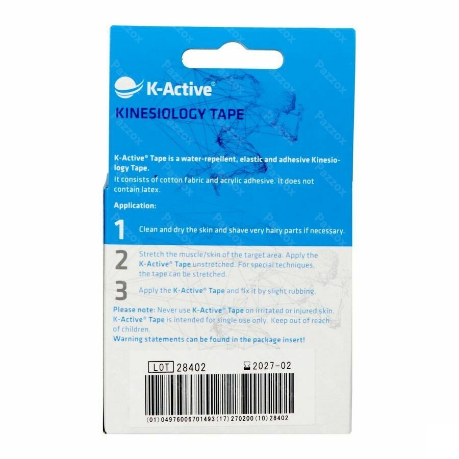 Naqi K Active Tape neutre 5,0cmx5m