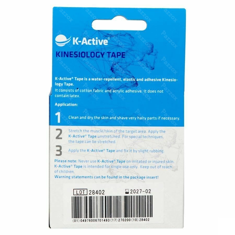 Naqi K Active Tape neutre 5,0cmx5m