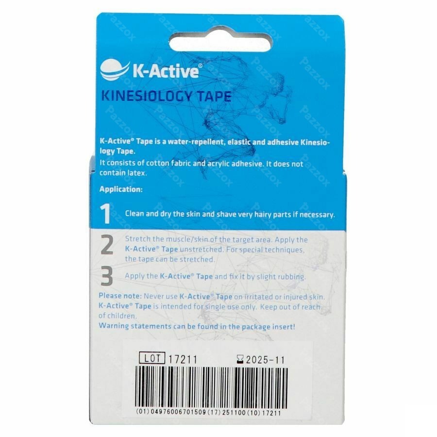 K-ACTIVE Tape Rose - 5cm x 5m : La bande de kinésiologie originale produite par Nitto Denko 