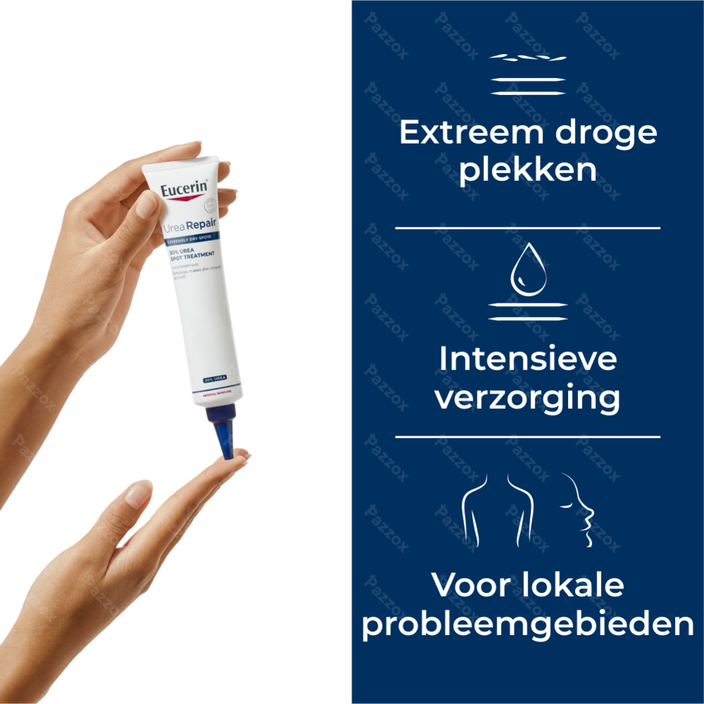Eucerin UreaRepair 30% Urea Crème Lokale Applicatie Extreem Droge Plekken Tube 75ml