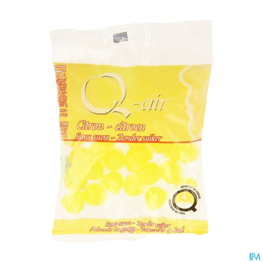 Q-air Citron Sans Sucre Past 85g