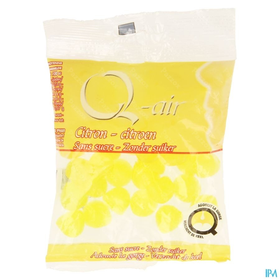 Q-air Citron Sans Sucre Past 85g