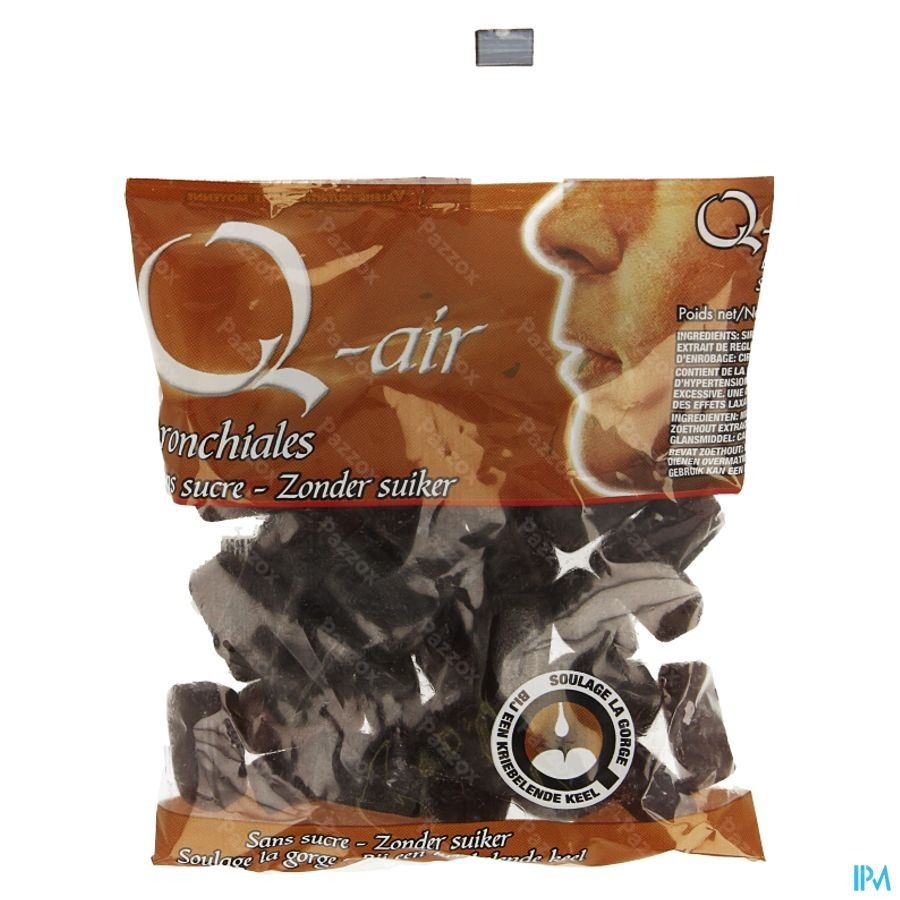 Q-air Reglisse Sans Sucre Past 85g
